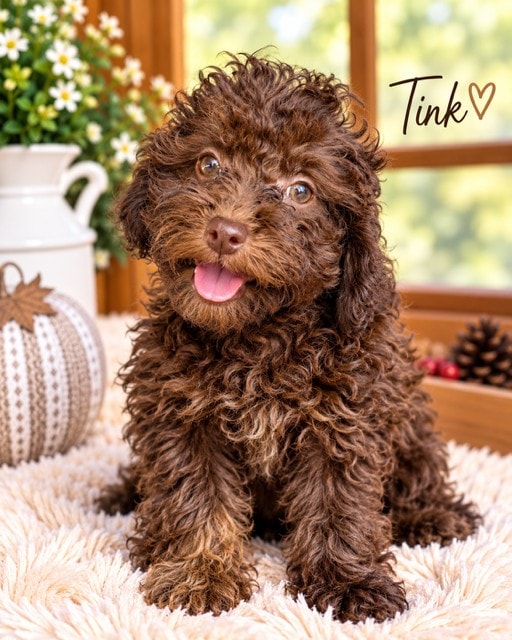 Tink - Chocolate Toy Poodle puppy