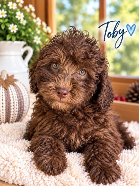 Toby - Chocolate Toy Poodle puppy